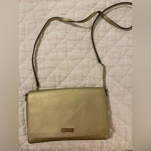 Gold Kate Spade Crossbody Purse
